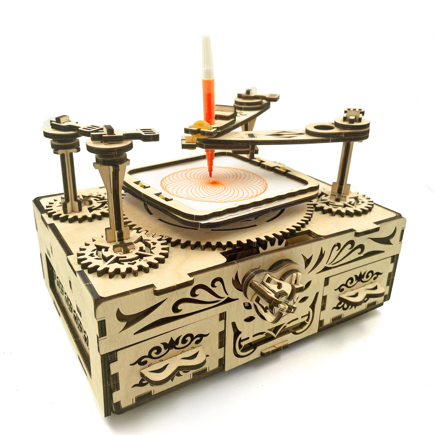 Drawing Machine V1 3D Mechanical Wooden Puzzle