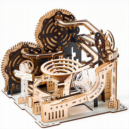 Electric Marble Run Set 3D Mechanical Wooden Puzzle With Motor