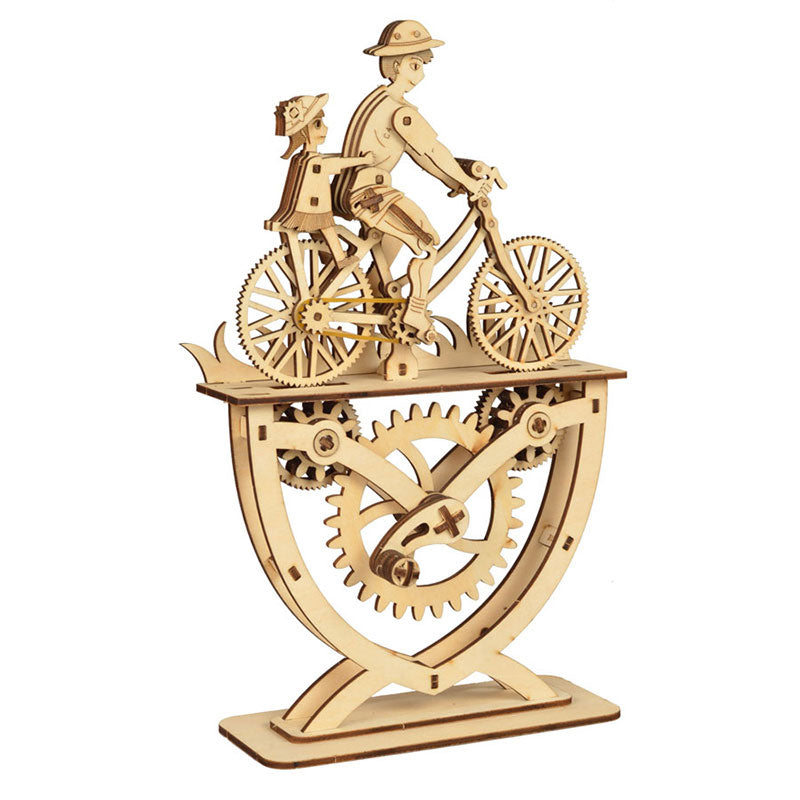 Father & Daughter Bicycle Ride 3D Wooden Puzzle Large