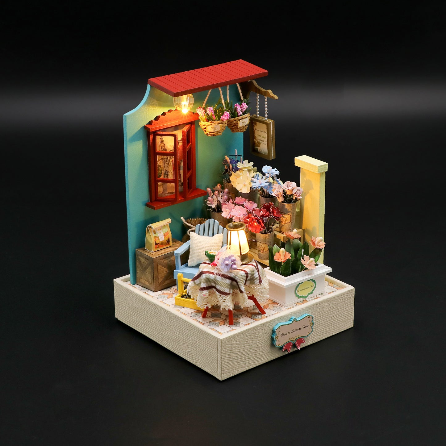 Flower Leisure Time DIY Miniature House