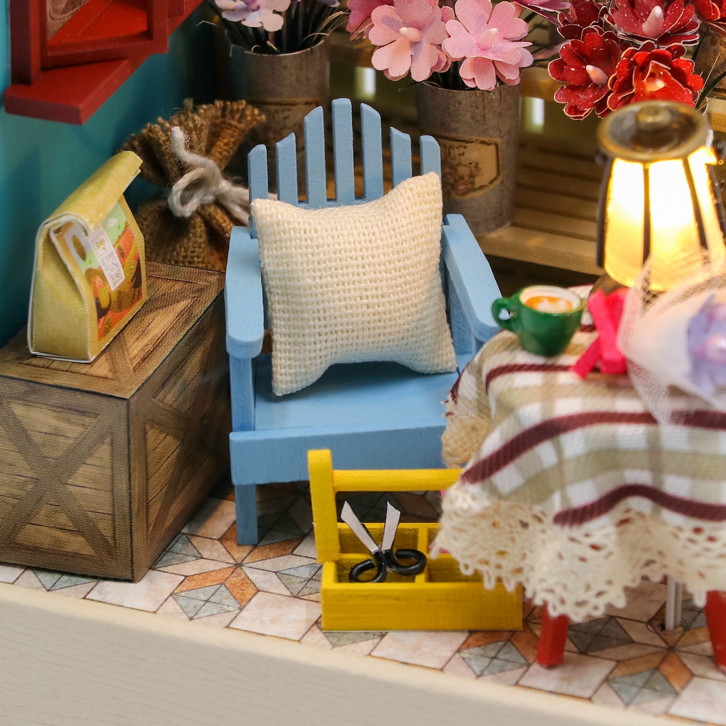 Flower Leisure Time DIY Miniature House