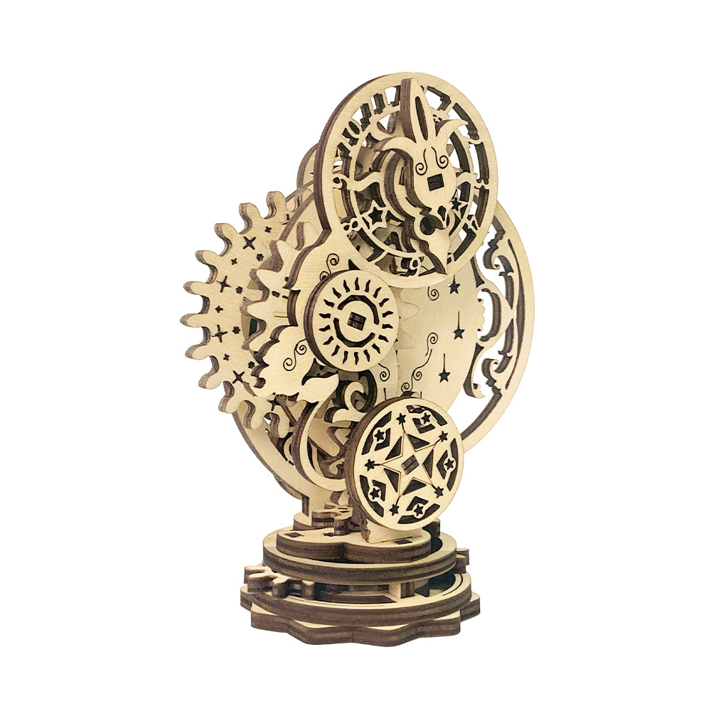 GearWood Clock 3D Mechanical Wooden Puzzle