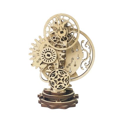 GearWood Clock 3D Mechanical Wooden Puzzle