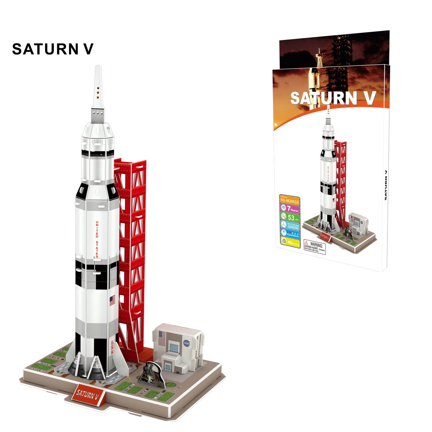 Saturn V 3D Foam Puzzle Small