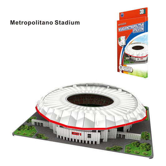 Metropolitano Atletico Madrid Stadium 3D Puzzle Small