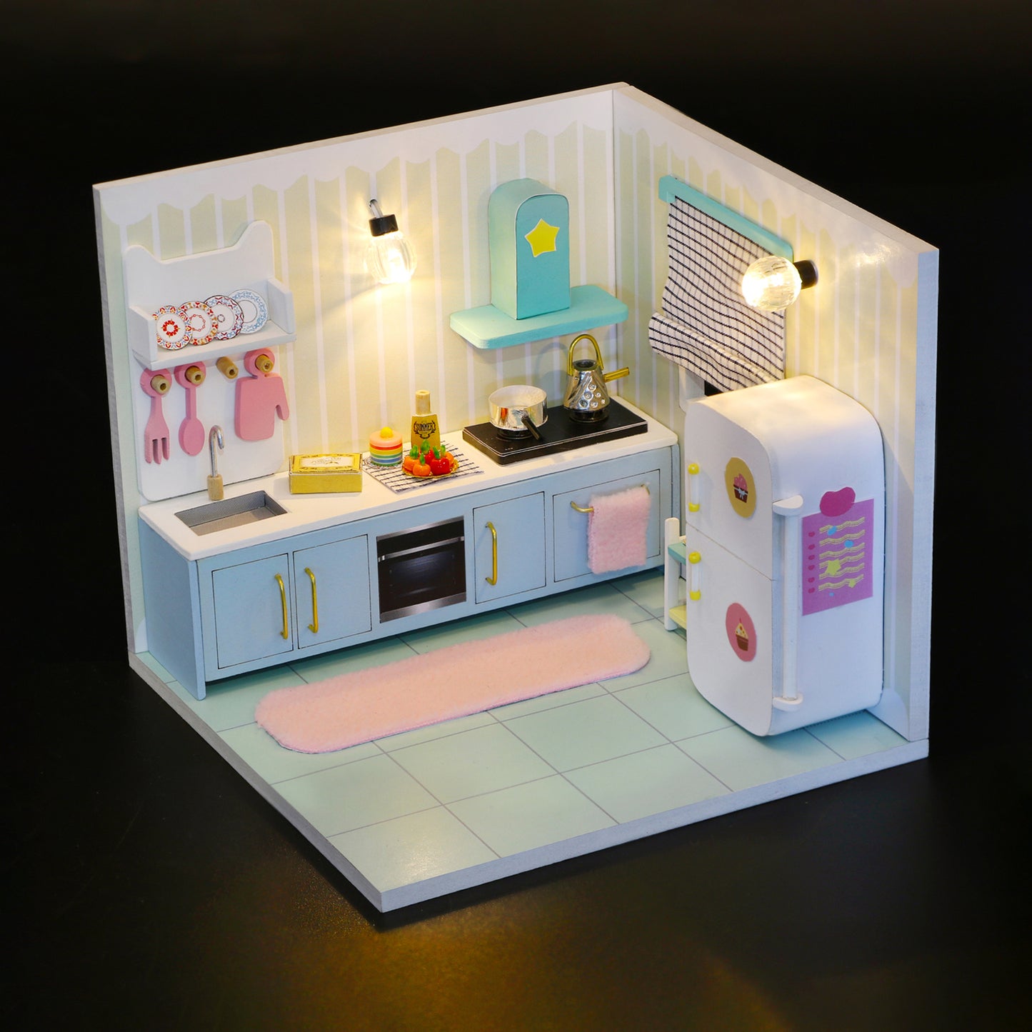 Happy Kitchen DIY Miniature House