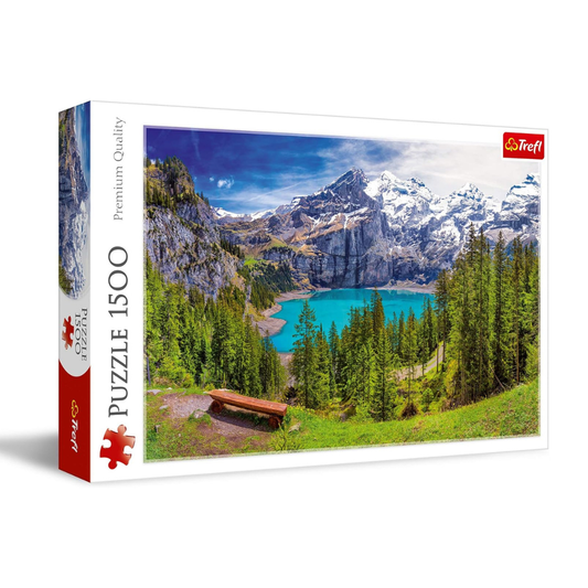 Trefl - Lake Oeschinen, Alps, Switzerland 1500pcs 85*58cm - Puzzleit