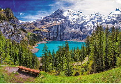 Trefl - Lake Oeschinen, Alps, Switzerland 1500pcs 85*58cm - Puzzleit