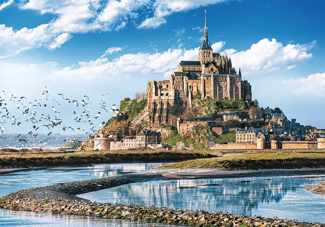Trefl Jigsaw Puzzle - Mont-Saint-Michel, France 1000pcs 68*48cm - Puzzleit