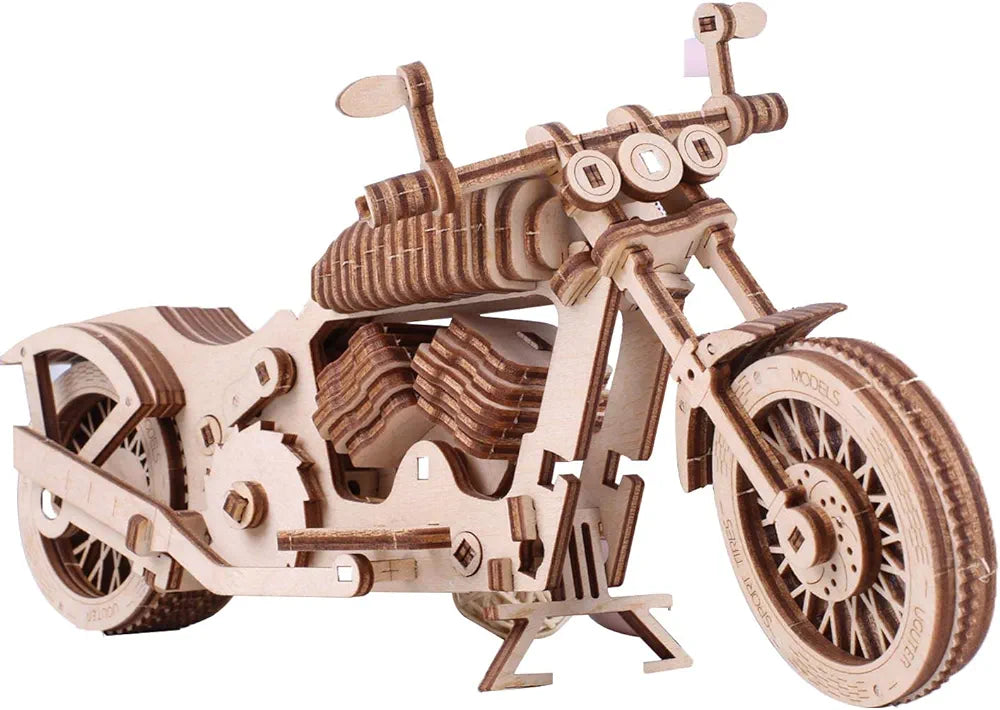 Motorcycle 3D Mechanical Wooden Puzzle