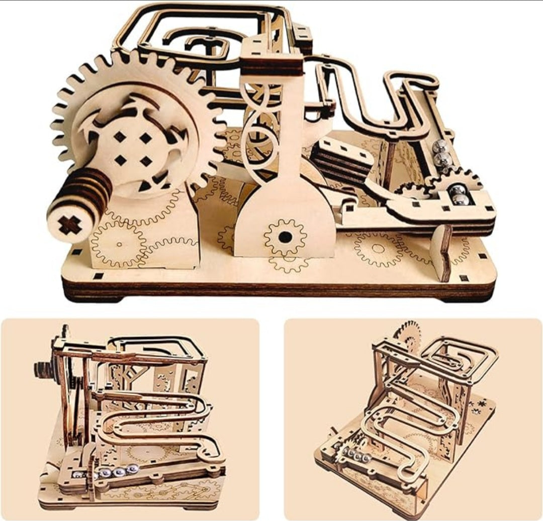 Racer's Path Marble Run Set 3D Mechanical Wooden Puzzle