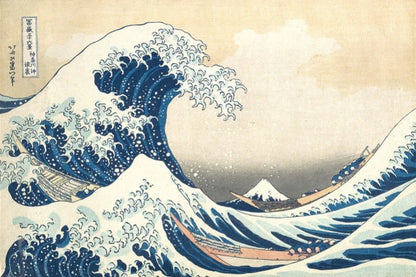 The Great Wave of Kanagawa by Japanese Ukiyo-E-Artist Hokusai, 1831 Artwork Mini Jigsaw Puzzle 1000pcs 38*26cm