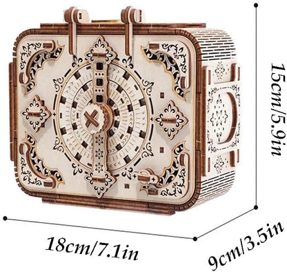 Secret Treasure Vault 3D Mechanical Wooden Puzzle