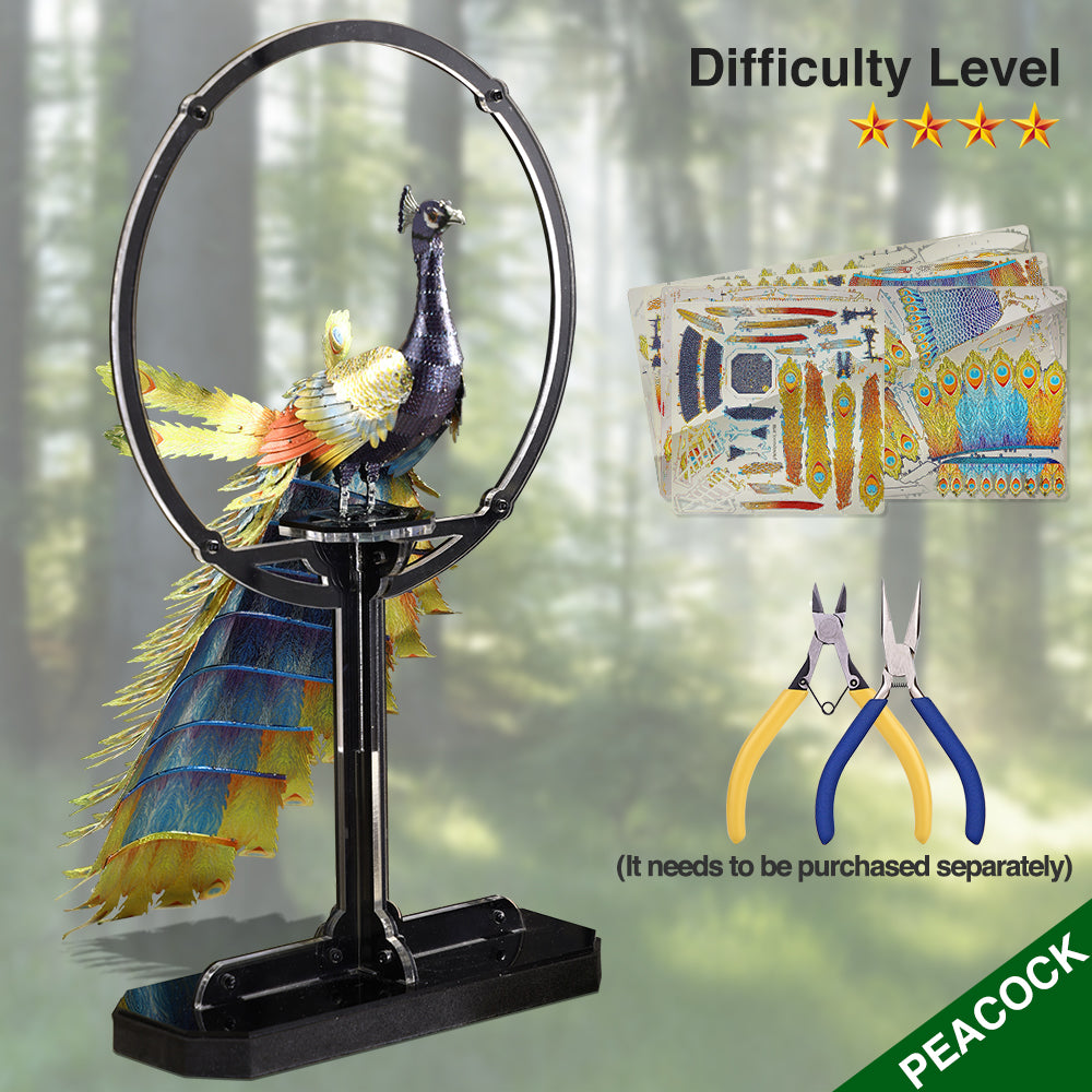 Splendid Peacock 3D Metal Puzzles