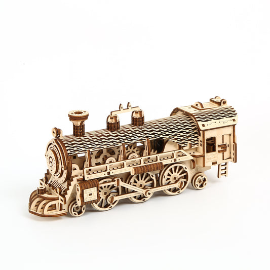 Steam Train 3D Mechanical Wooden Puzzle Large