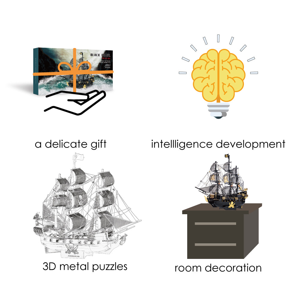 The Black Pearl 3D Metal Puzzles