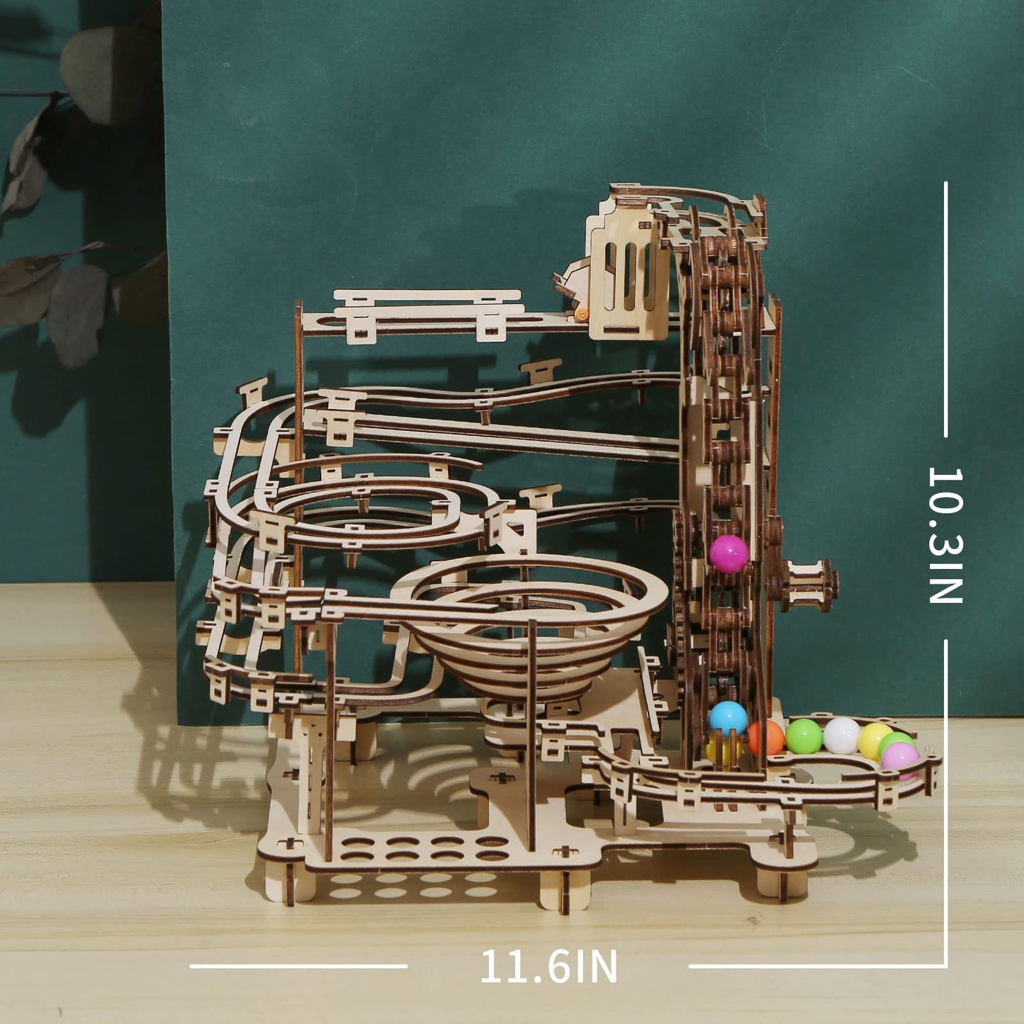 Time and Space Tunnel Marble Run 3D Mechanical Wooden Puzzle