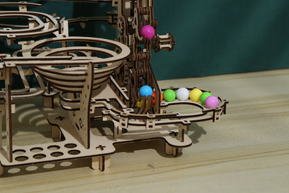 Time and Space Tunnel Marble Run 3D Mechanical Wooden Puzzle