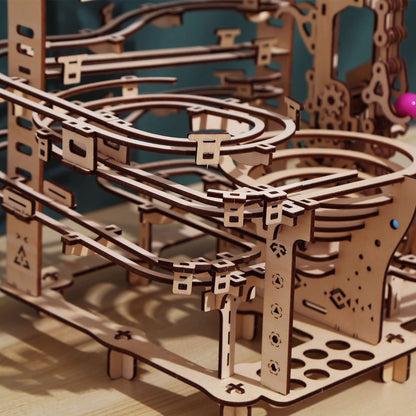 Time and Space Tunnel Marble Run 3D Mechanical Wooden Puzzle