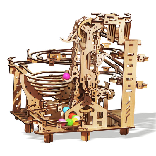 Time and Space Tunnel Marble Run 3D Mechanical Wooden Puzzle