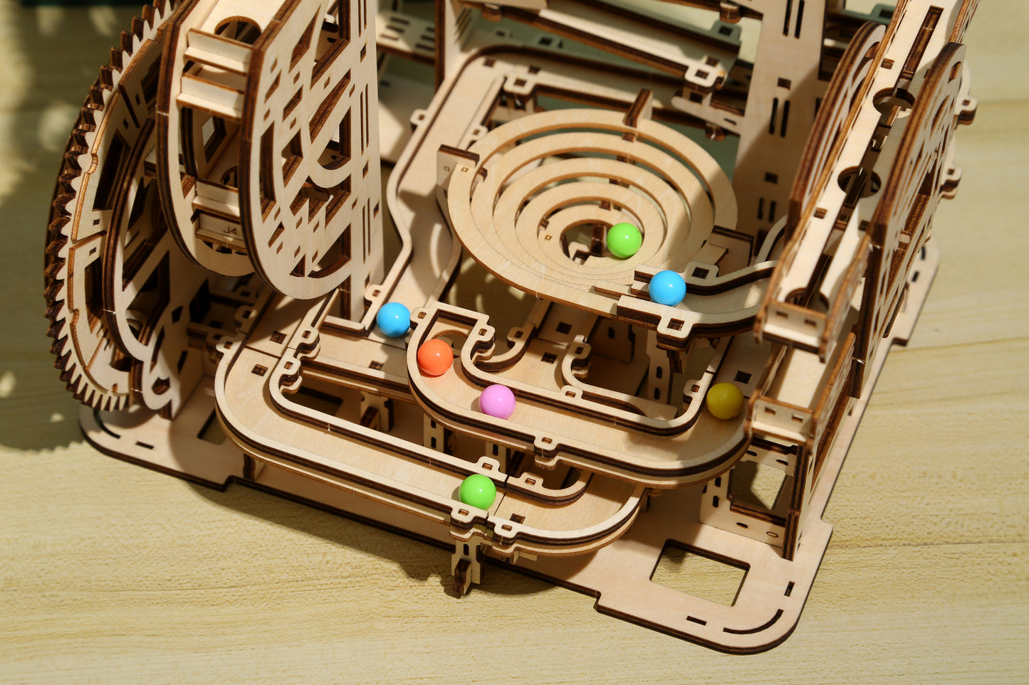 Time and Space Tunnel Marble Run 3D Mechanical Wooden Puzzle