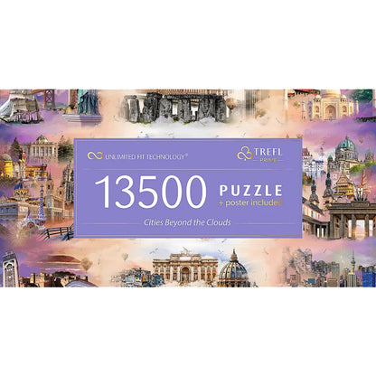 Trefl Prime Jigsaw Puzzle - Cities Beyond the Clouds 13,500pcs 198*138cm - Puzzleit
