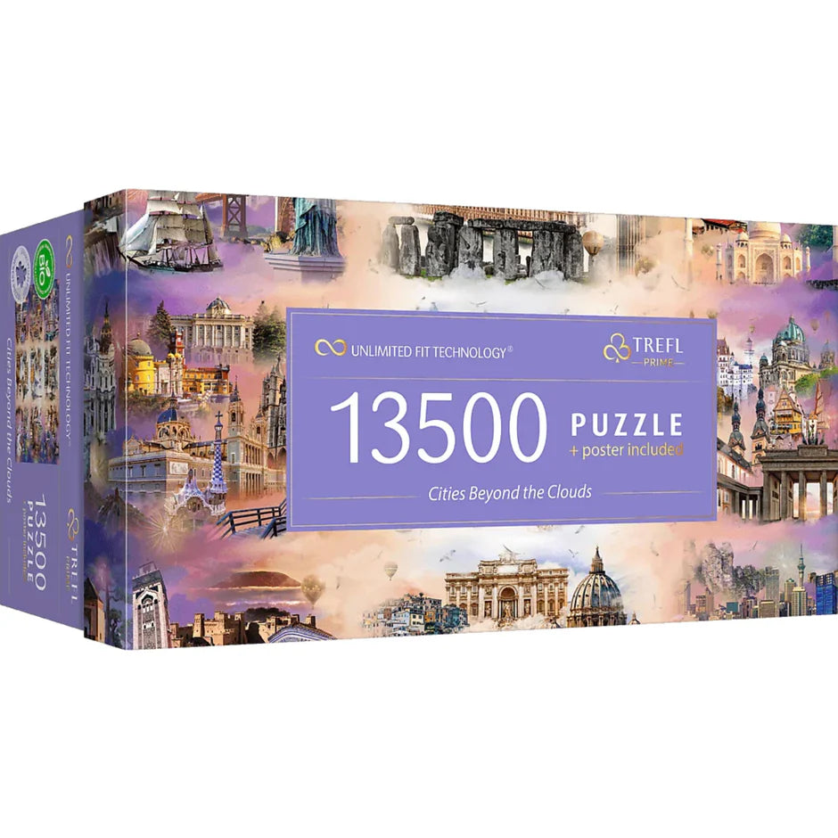 Trefl Prime Jigsaw Puzzle - Cities Beyond the Clouds 13,500pcs 198*138cm - Puzzleit