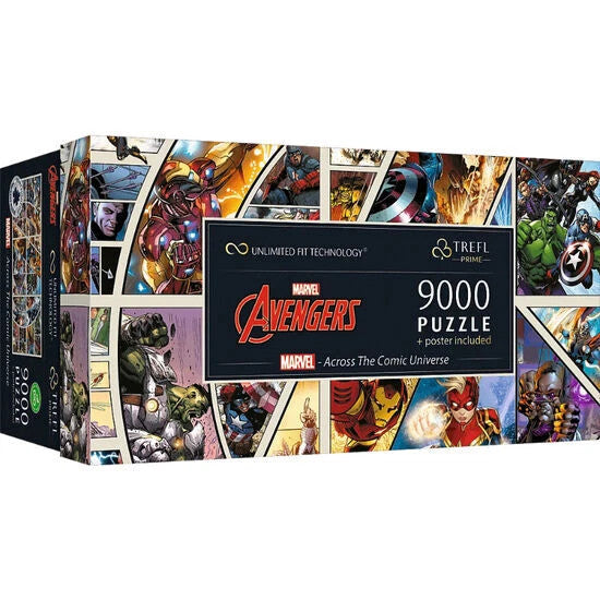 Trefl Prime Jigsaw Puzzle - Across The Comic Universe 9000pcs 198*93cm - Puzzleit