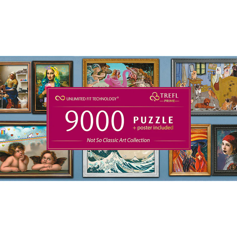 Trefl Prime Jigsaw Puzzle - Not So Classic Art Collection 9000pcs 198*93cm - Puzzleit