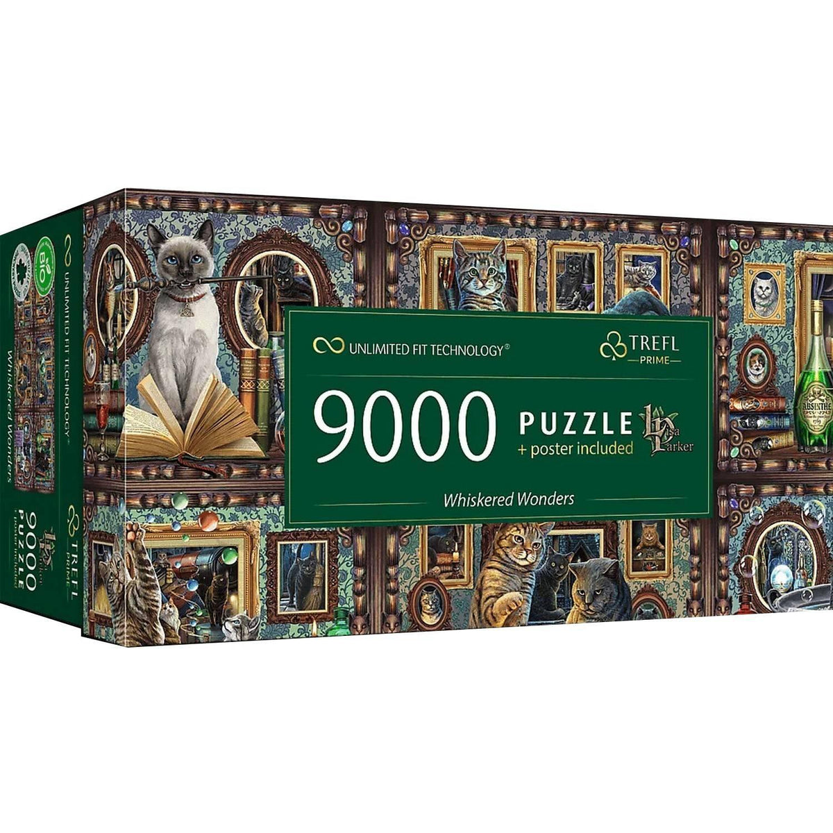 Trefl Prime Jigsaw Puzzle - Whiskered Wonders 9000pcs 198*93cm - Puzzleit