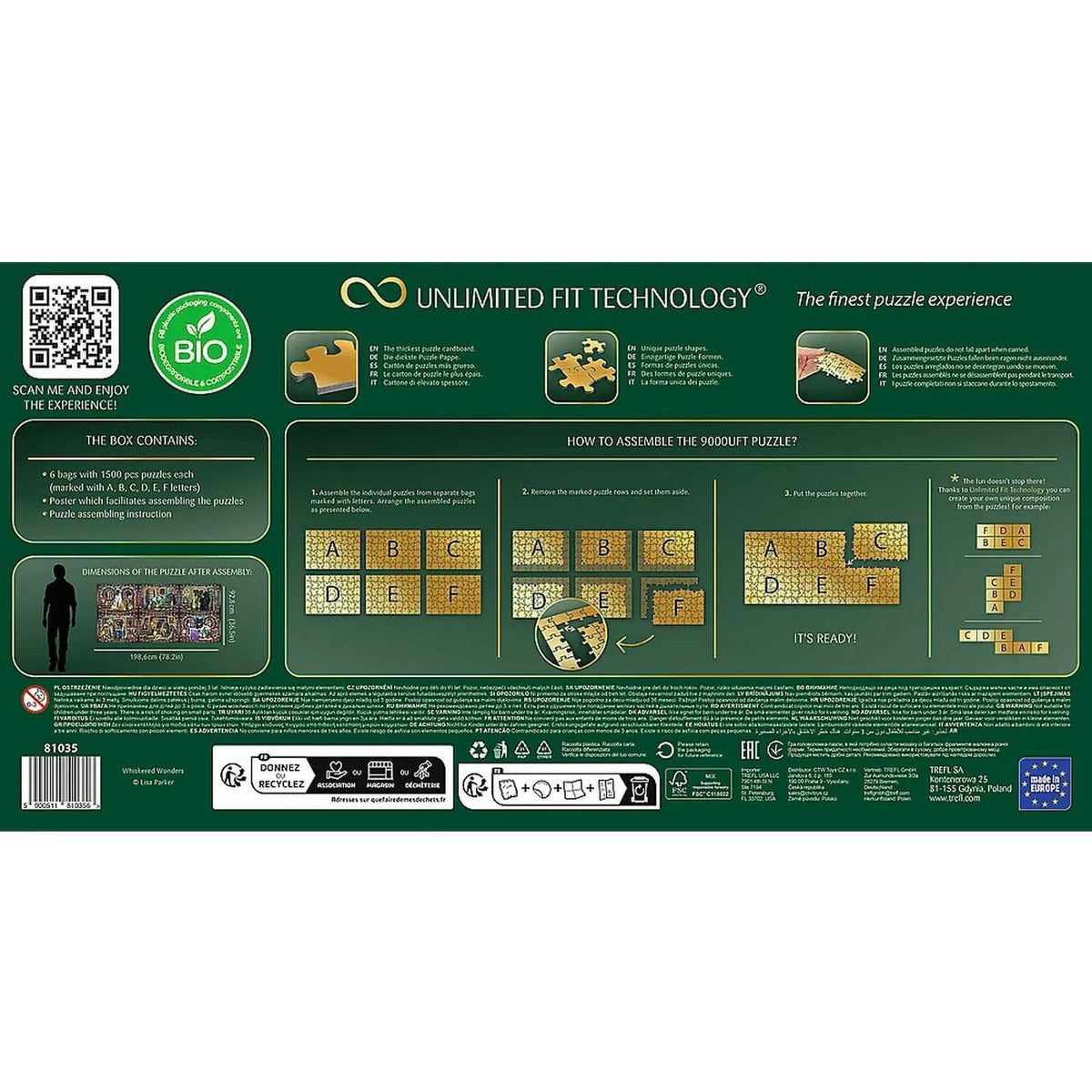 Trefl Prime Jigsaw Puzzle - Whiskered Wonders 9000pcs 198*93cm - Puzzleit