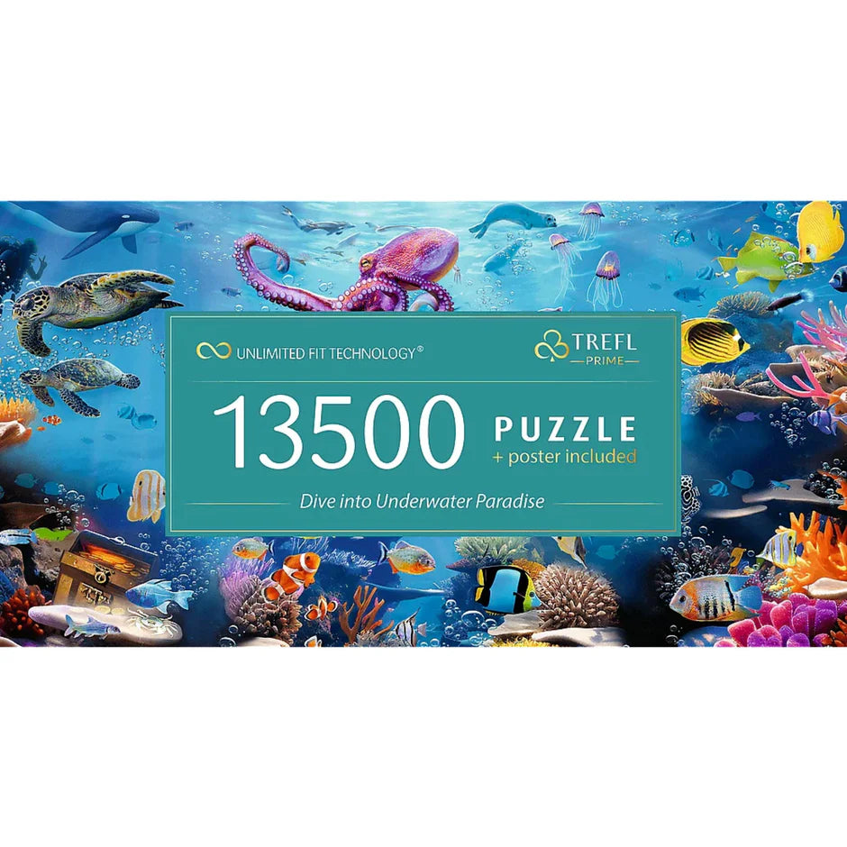 Trefl Prime Jigsaw Puzzle - Dive into Underwater Paradise 13,500pcs 198*138cm - Puzzleit