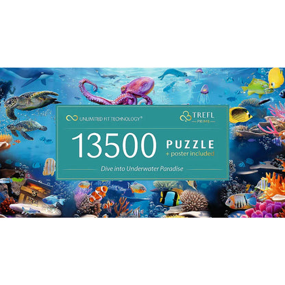 Trefl Prime Jigsaw Puzzle - Dive into Underwater Paradise 13,500pcs 198*138cm - Puzzleit