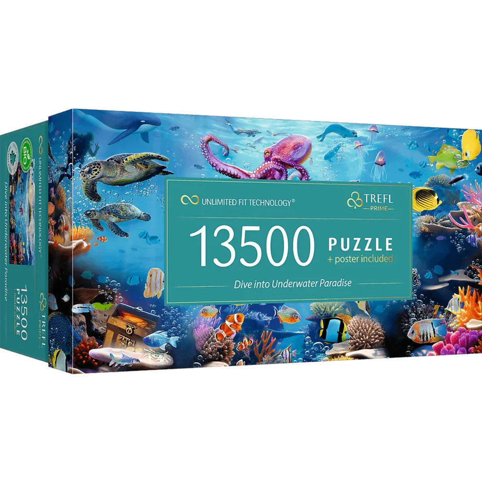 Trefl Prime Jigsaw Puzzle - Dive into Underwater Paradise 13,500pcs 198*138cm - Puzzleit