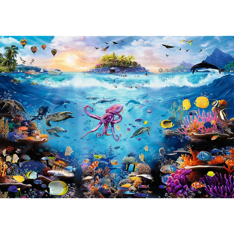 Trefl Prime Jigsaw Puzzle - Dive into Underwater Paradise 13,500pcs 198*138cm - Puzzleit
