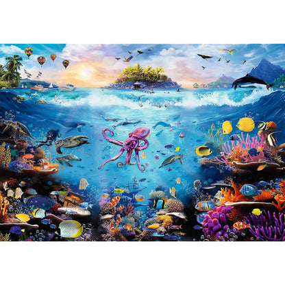 Trefl Prime Jigsaw Puzzle - Dive into Underwater Paradise 13,500pcs 198*138cm - Puzzleit