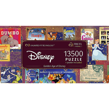 Trefl Prime Jigsaw Puzzle - The Golden Age of Disney 13,500pcs 198*138cm - Puzzleit
