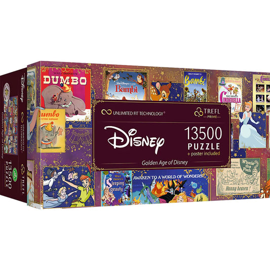 Trefl Prime Jigsaw Puzzle - The Golden Age of Disney 13,500pcs 198*138cm