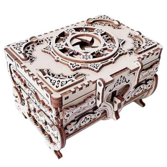 Antique Box 3D Mechanical Wooden Puzzle