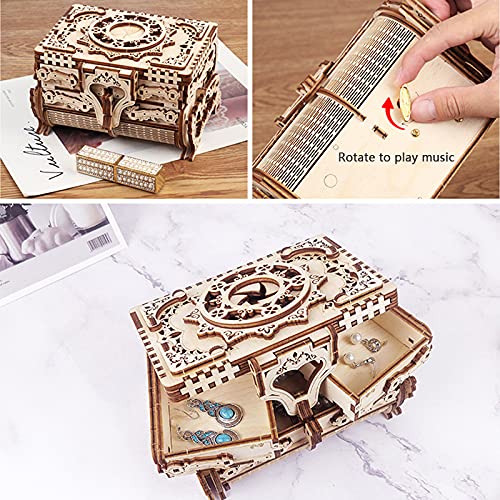 Antique Box 3D Mechanical Wooden Puzzle