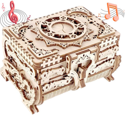 Antique Box 3D Mechanical Wooden Puzzle