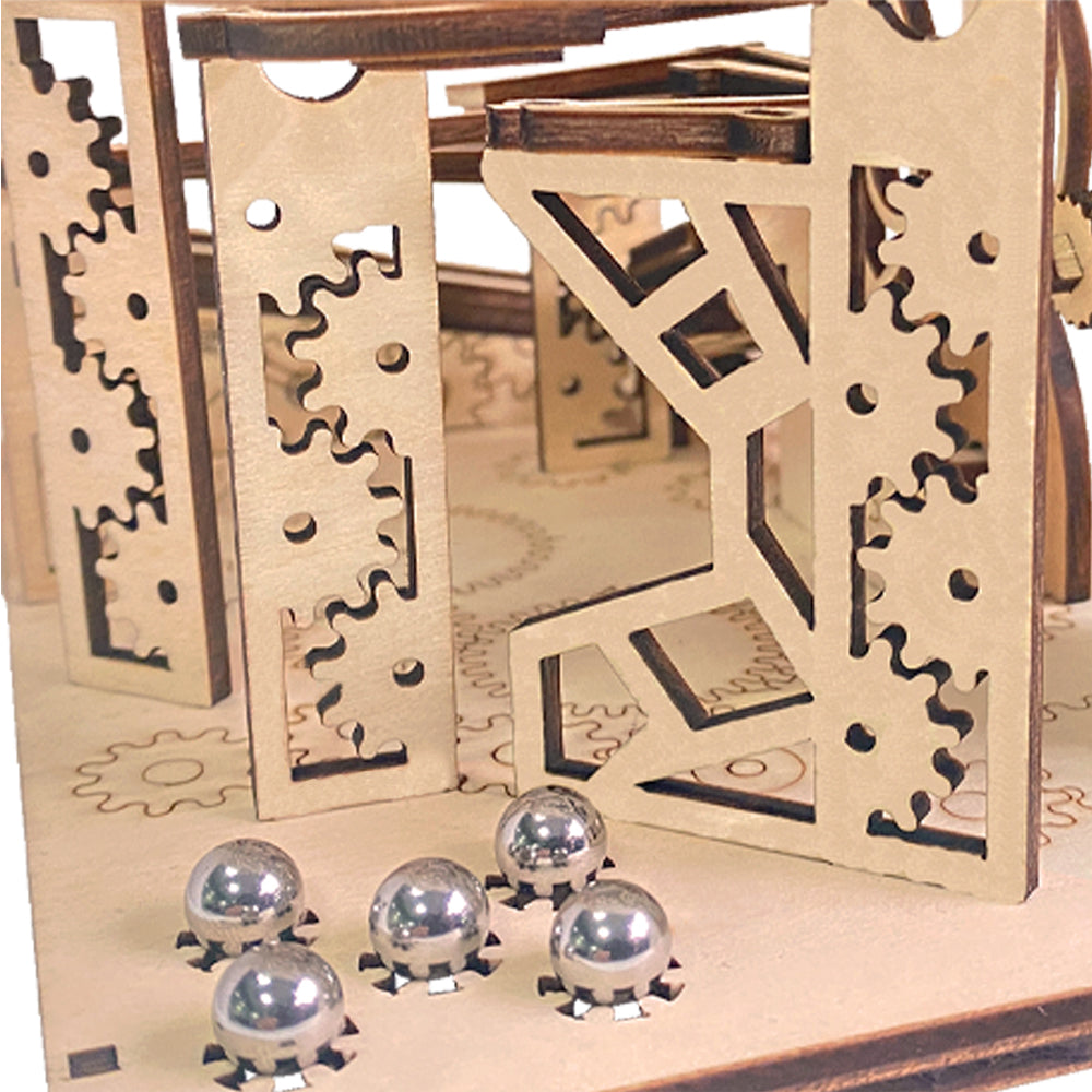 Artisan Roll Marble Run Set 3D Mechanical Wooden Puzzle
