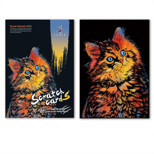 Cat Scratch Painting Paper Set Large