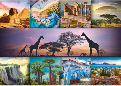 Trefl Jigsaw Puzzle - Collage, Africa 1000pcs 68*48cm - Puzzleit