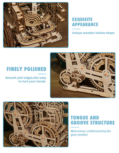 Dynamic Marble Run 3D Mechanical Wooden Puzzle