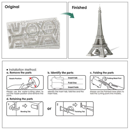 Eiffel Tower 3D Metal Puzzles