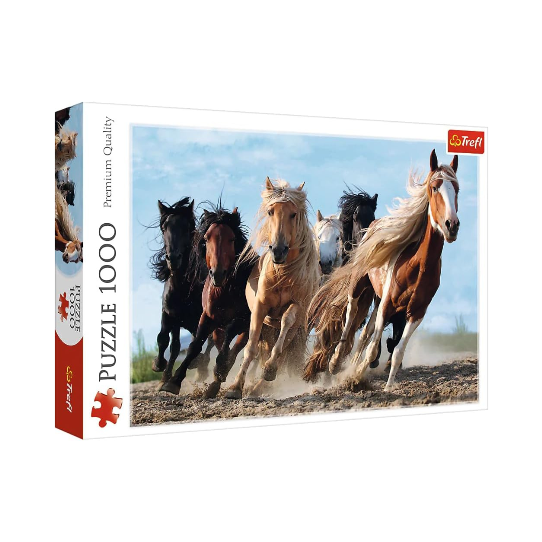 Trefl Jigsaw Puzzle - Galloping Horses 1000pcs 68*48cm - Puzzleit
