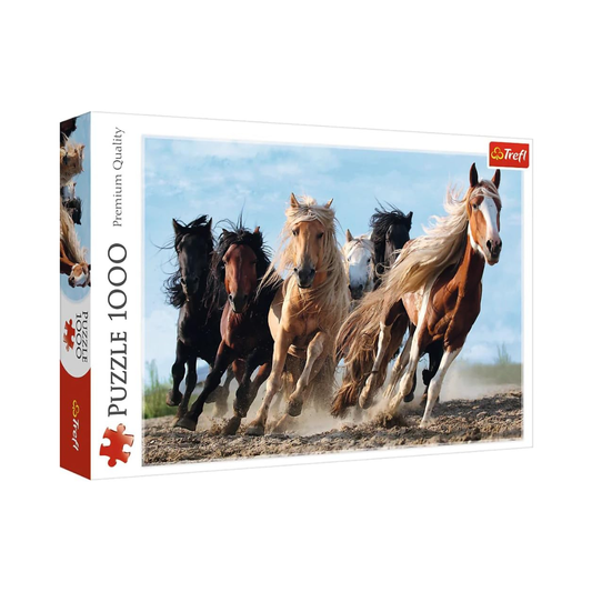 Trefl Jigsaw Puzzle - Galloping Horses 1000pcs 68*48cm - Puzzleit