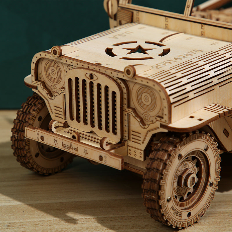 Off-Road Jeep 3D Wooden Puzzle Medium