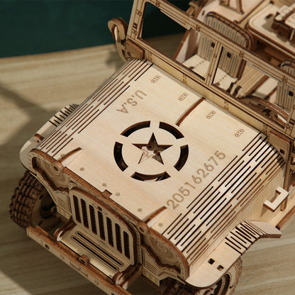 Off-Road Jeep 3D Wooden Puzzle Medium